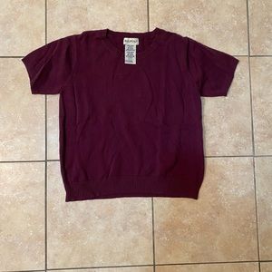 White Stag Short Sleeve Sweater